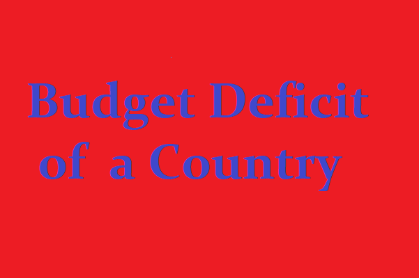 Budget Deficit of a Country